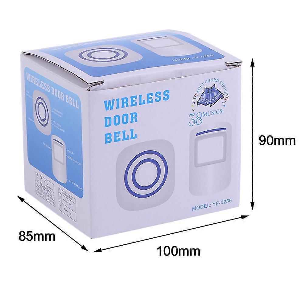 Wireless Digital Doorbell with PIR Sensor Infrared Induction Alarm Door Bell