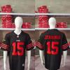 Mens NFL San Francisco 49ers Embroidered Football Jersey Short Sleeve Sport T-Shirt Fans Casual Wear