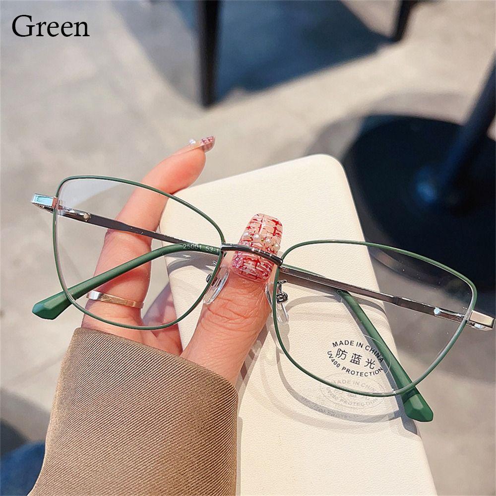 Vision Care Myopia Glasses Frame Ultra-light Eyeglasses Personality Metal Frame Glasses  Women Men