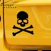 Car Stickers Hazard Warning Skulls Crossbones Reflective Decoration For Rearview Mirrors Windshield Bumper Trunk Motorcycle