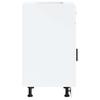 Vidaxl Kitchen Base Cabinet, Porto, White, Wood-based Material