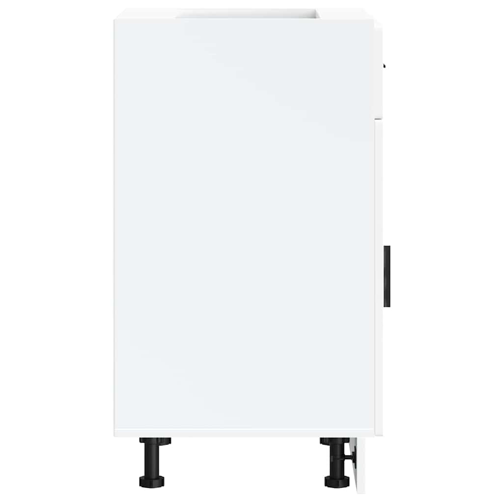 Vidaxl Kitchen Base Cabinet, Porto, White, Wood-based Material
