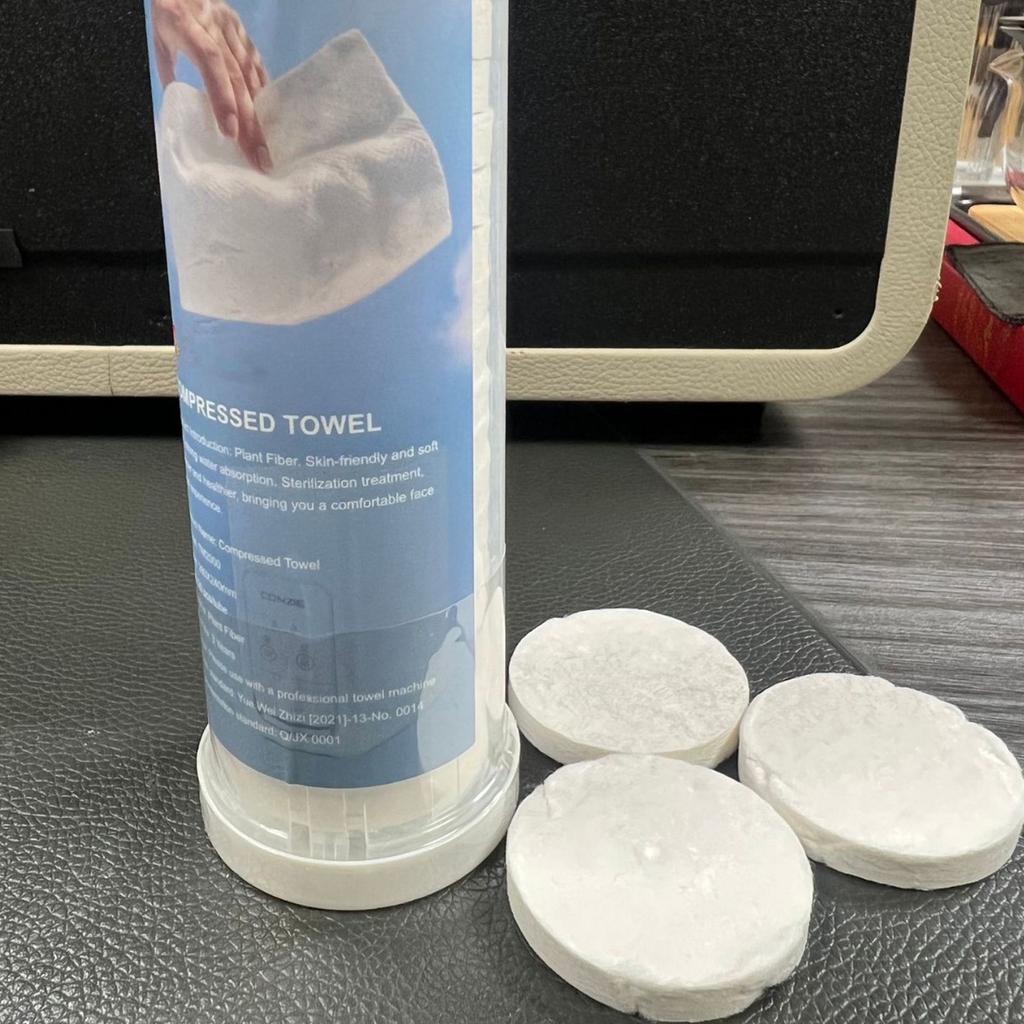 Multipurpose Mini Compressed Towel Cotton Coin Tissue For Outdoor Travel Gym Use Portable Quick Drying High Absorbency