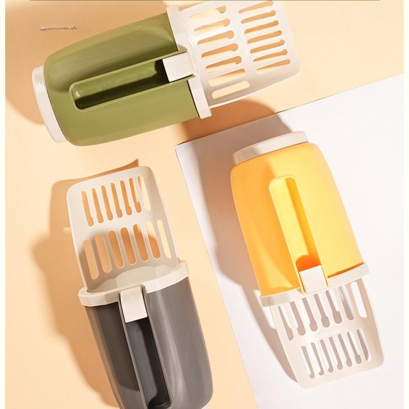 Cat manure shovel pet integrated cat litter shovel set detachable cleaning garbage collector cat toilet storage box cat supplie