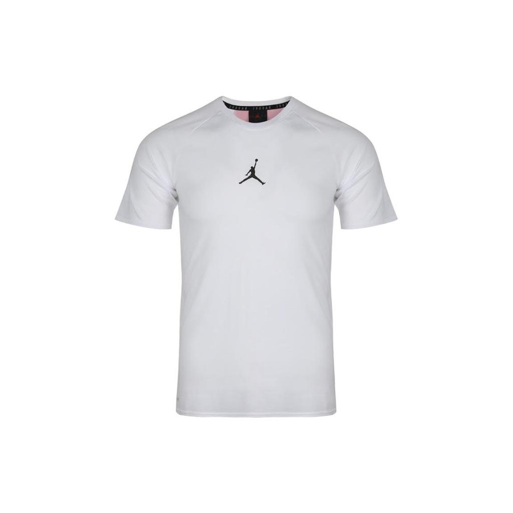 Jordan Basketball Performance Breathable Quick-Drying Short Sleeve T-Shirt Men Tops White 889714-102