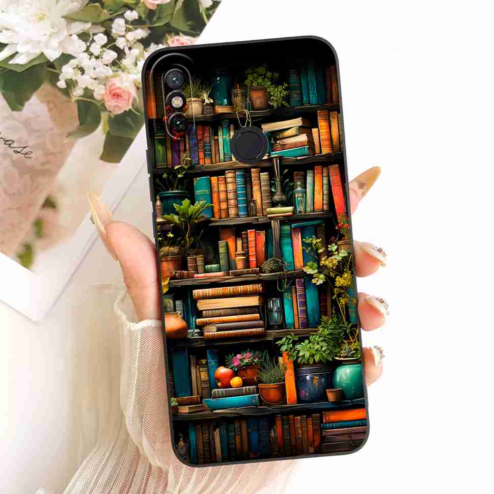 For Xiaomi Mi A2 Case Cute Cartoon Cat Flower Silicone Back Cover For Xiaomi Mi a2 MI 6X M1804D2SG M1804D2SI Phone Shell Bumper