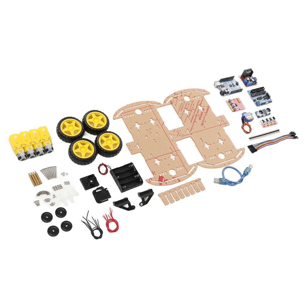 Smart Robot Car Chassis Kit Tracking Motor Robot Smart Car Platform for 4WD DIY