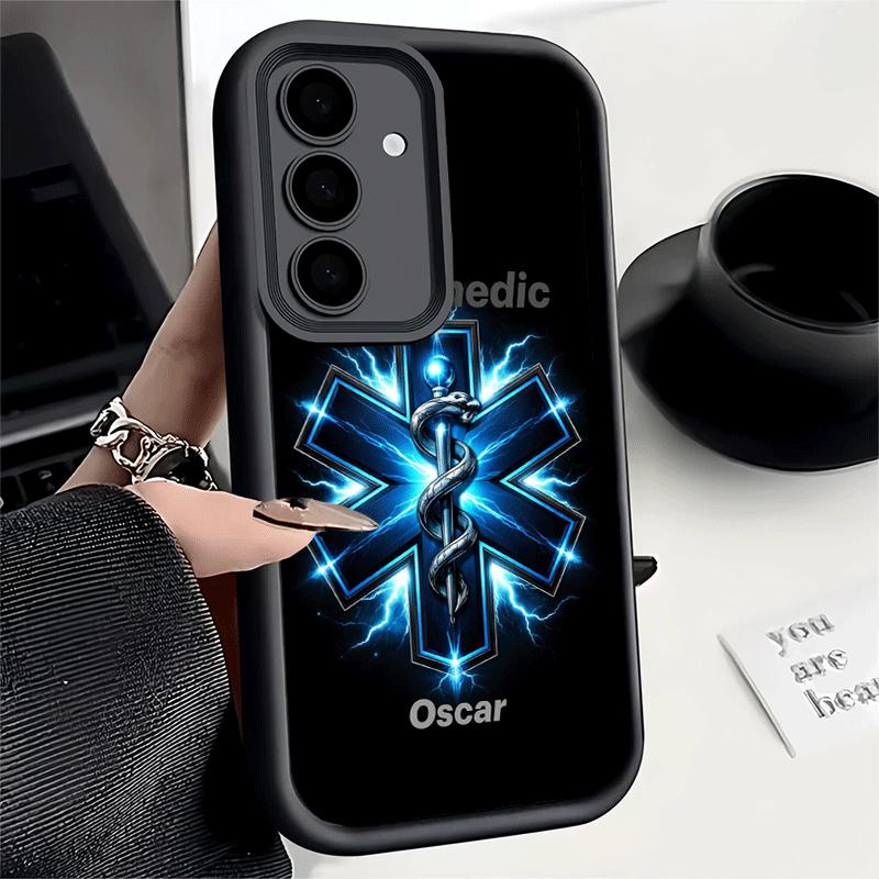Phone Case for Samsung Galaxy A17 A16 A15 A14 A13 EMT EMS Ambulance A56 A36 A26 A55 A35 A25 A54 A34 A24 A53 A33 A23 A07 A06 Samsung A34
