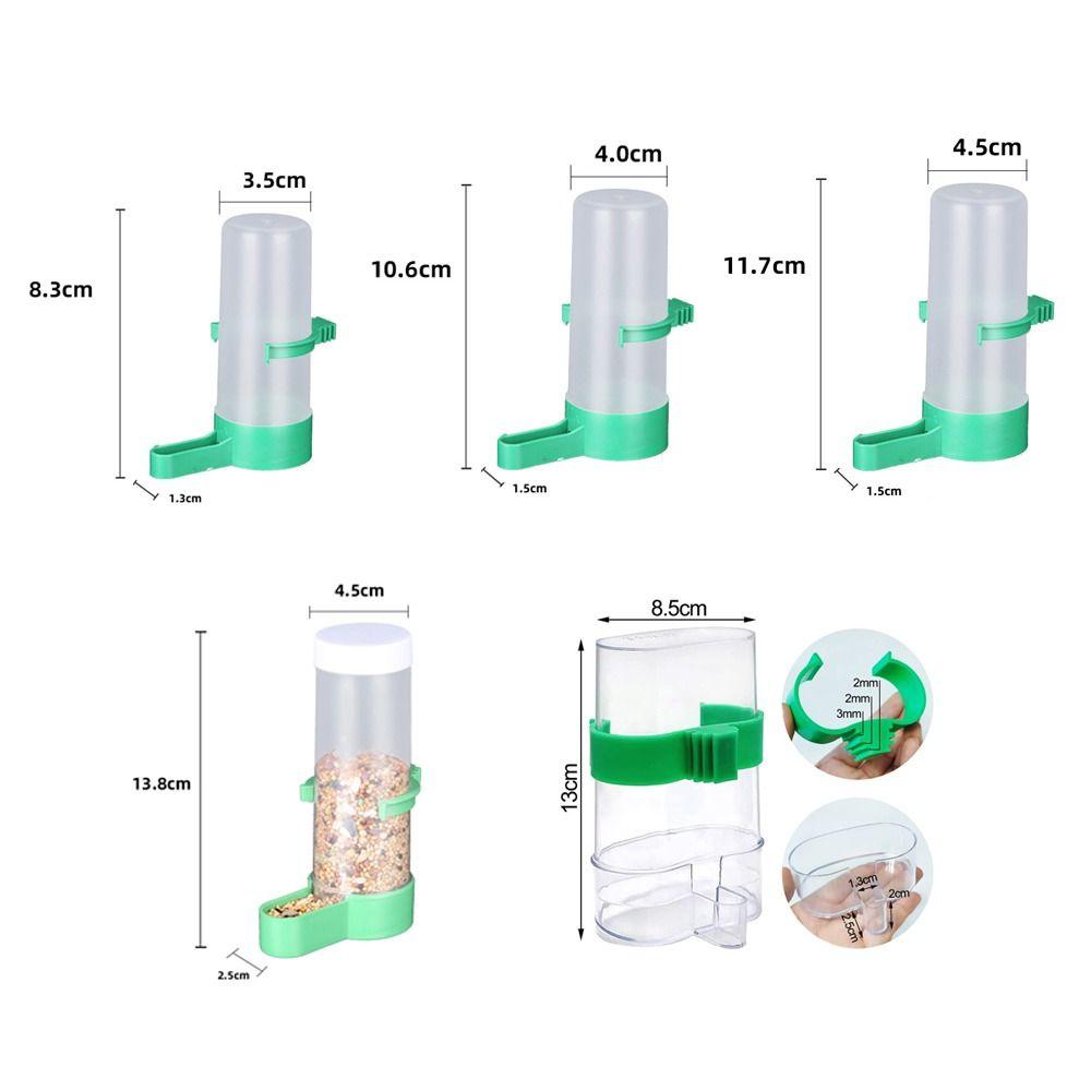 Plastic Bird Automatic Drinker Automati Parrots Feeder Waterer Bird Water Dispenser Parrots