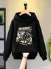 Boys' Motocross-Style Hooded Sweatshirt – New Autumn/Winter Collection – Casual Athletic Print Design