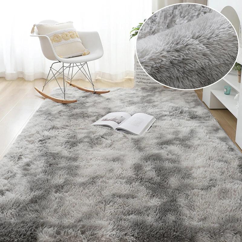 Fall and Winter Tie-dye Shaggy Carpet Home Living Room Bedroom Sofa Cushion Coffee Table Cushion Bedside Rug Carpet