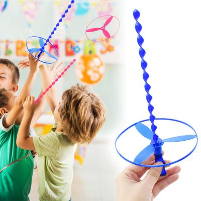 10-50pcs Flying Disc Toys Twisty Saucers Helicopter Kids Birthday Party Favors Guest Gift School Prizes Wedding Party Supplies