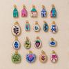 INS Hand Painted FUN Muticolor Flower Pedant For Women Strawberry lemon Charm DIY Making  Bracelet Necklace Gift Accessories
