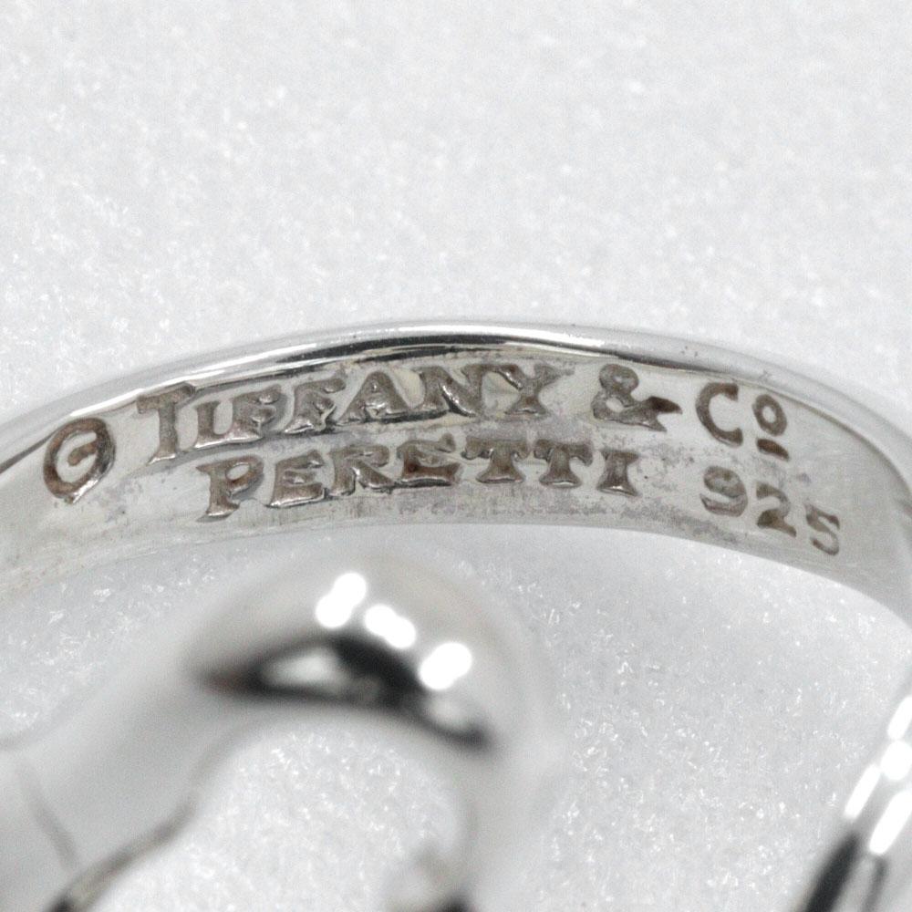 TIFFANY&Co. Open Heart Ring Elsa Peretti Silver925 #4.7(US Size) Heart 4.5g Women Used