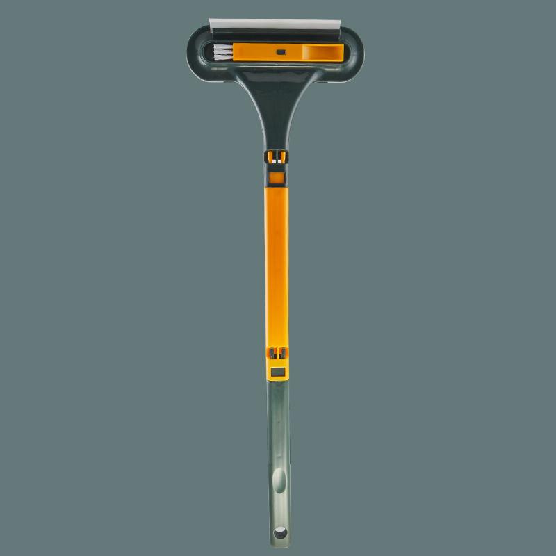 Multi-Use Long-Handled Screen & Glass Cleaning Brush with Squeegee