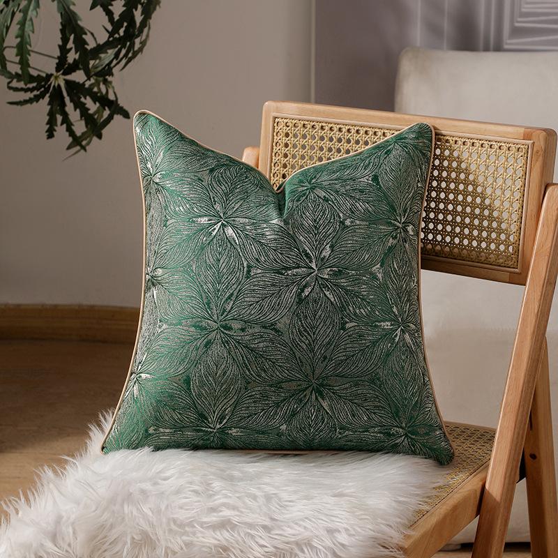 Polyester Piped Edge Marble Print Throw Pillow Cover Luxury Decorative Cushion Case Modern Sofa Decor Hidden Zipper