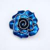 Rhinestone Natural White Carved Butterfly Brooch Blue Flower Intellectual And Generous Neckline Pin Accessories