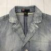 Diesel Stripe Jacket [Italy/S/White×Blue] Distressed Jacket(USED)