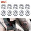 20Pcs Car Seat Clamping Plate Washer Cover Mounting Clips Undertray Exhaust Heat Shield Metal Spring Washer Fixing Clip Nut