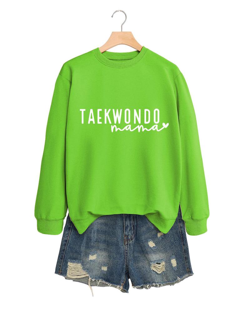 Women's Taekwondo Mama Casual Fashion Sweatshirt: Versatile, Comfortable & Stylish