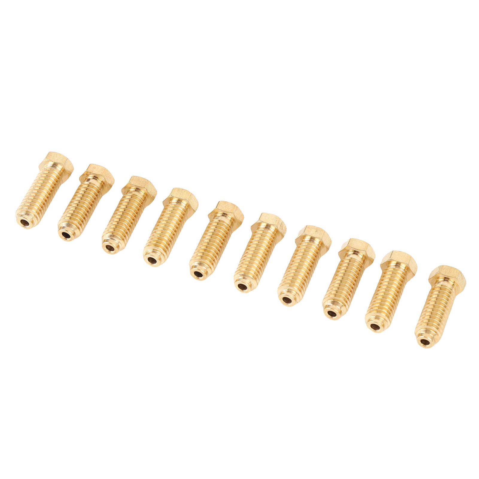 

10Pcs 3D Printer Brass Nozzle Fit for Kobra 3 Combo S1 Extruder Hotend Replacement Kit Printing Machine Nozzles Set 0.4mm