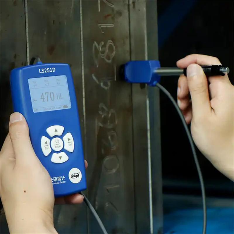 Linshang LS251D Portable Leeb Hardness Tester for Metal Heat Treatment Split Segment Code Screen Portable Hardness Tester
