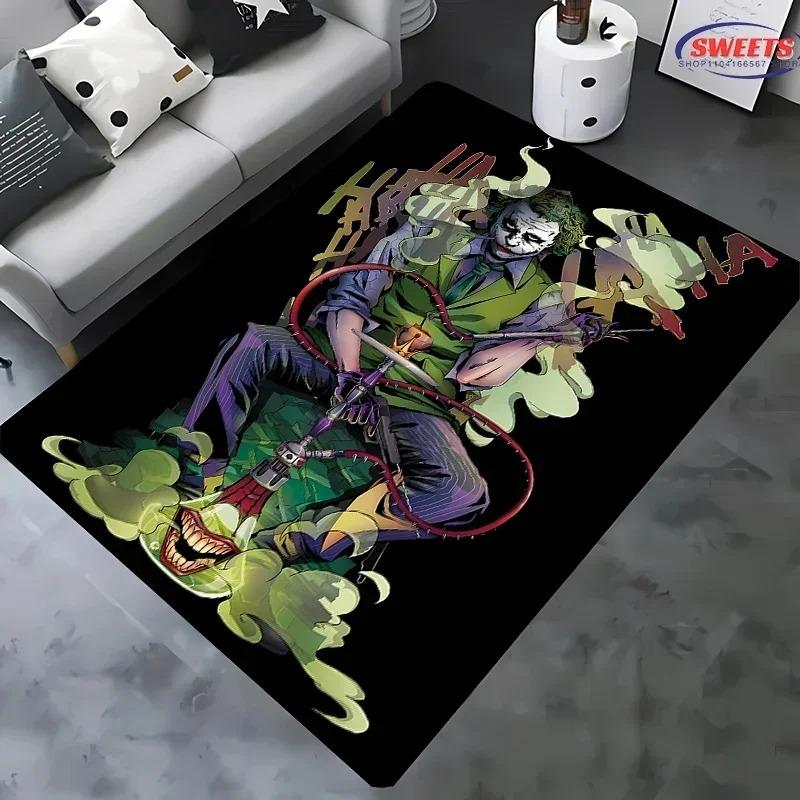 Cartoon Joker Muster Lustiger Bedruckter Teppich Wohnzimmer Schlafzimmer Küche Badezimmer Flur Teppich Heimdekoration Rutschfeste Fußmatten