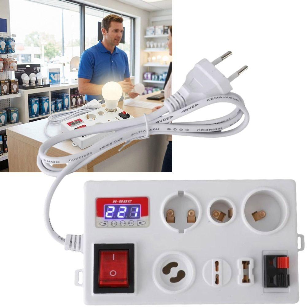 Accurate Measurement Lamp Tester Box Easy To Use Voltage Tester Electric Power Test
