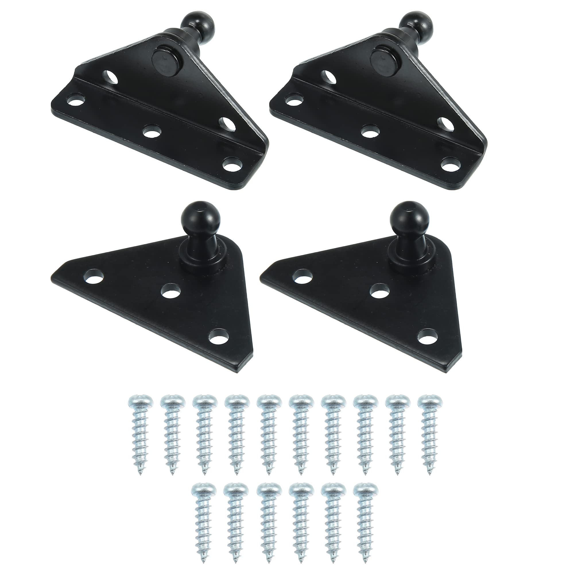 

ACROPIX Автомобильная газовая пружина Монтажная фурнитура с 16 винтами 10 мм Шаровой штифт Кронштейн Черный 4 комплекта чёрный