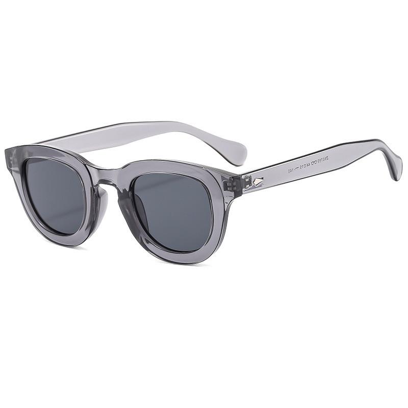 Retro American Style Round Sunglasses With Uv400 Protection For Outdoor Travel And Fashion