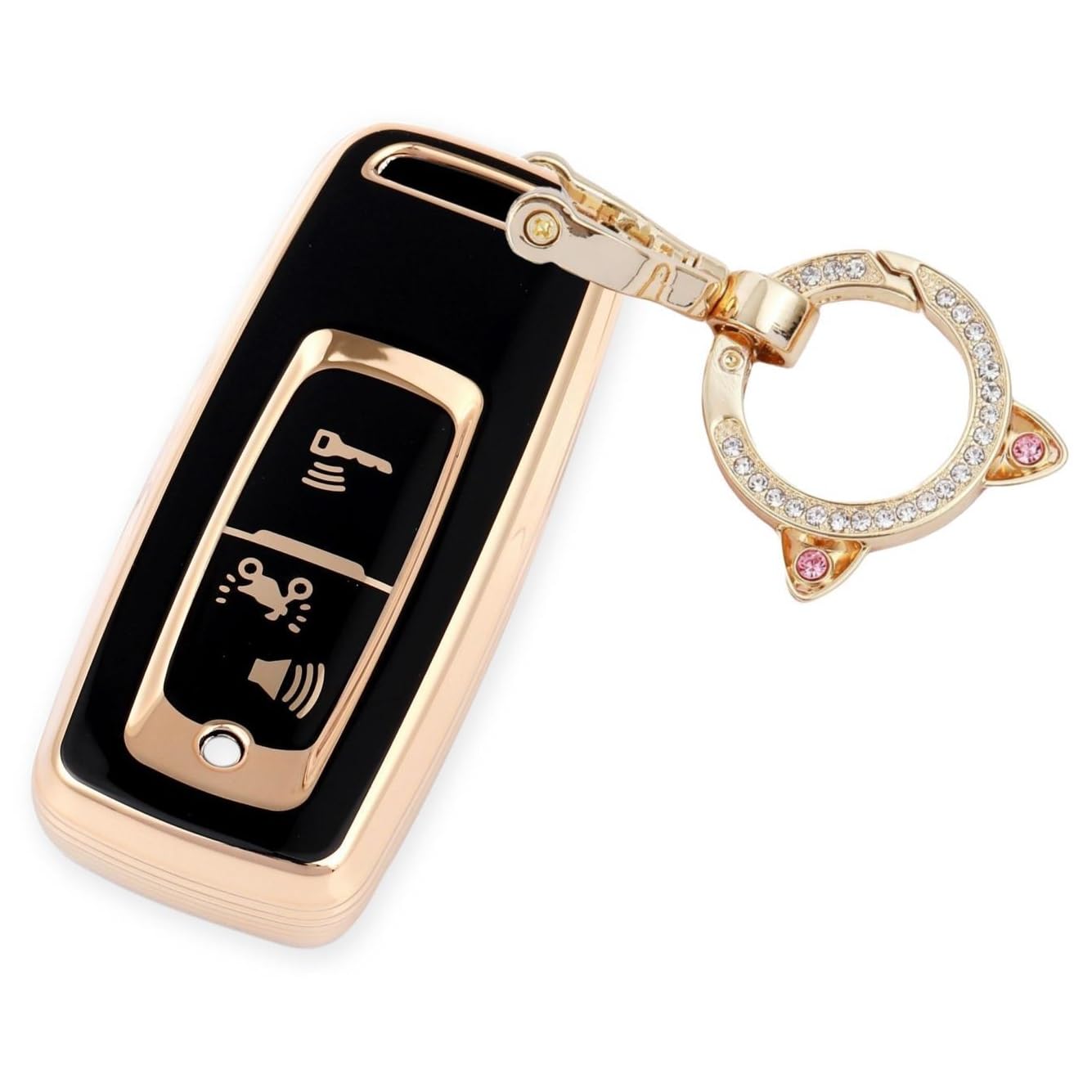 

ZANEKO Чехол для ключа Совместимый с Honda Мотоциклетный Чехол для ключа PCX125 PCX Forza mf17 Чехол для смарт-ключа Держатель для ключей 150/125 (JK05) (черный)