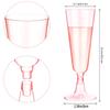 150Lm Plastic Champagne Flutes Disposable Sparkling Champagne Bar Cups Clear Toasting Glasses For Weddings Cocktail Event