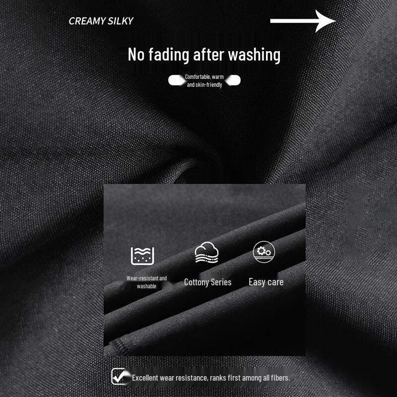 ROMON Men's Wrinkle-Resistant Thick Straight-Leg Dress Pants