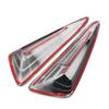 For Toyota CHR C-HR 2016- Chrome Carbon Look Trim Car Front Rear Foglight Lamp Sticker Cover Decor Protector