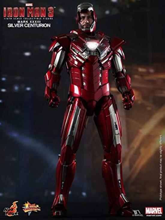 Movie Masterpiece Iron Man 3 Měřítková figurka Iron Man Mark 33 1/6 (Stříbrný centurion)