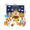 Nativity Advent Calendar 2025 Building Blocks 24-Days Fun Toy for Boys Girls Festival Gift Christian Advent Countdown Calendar