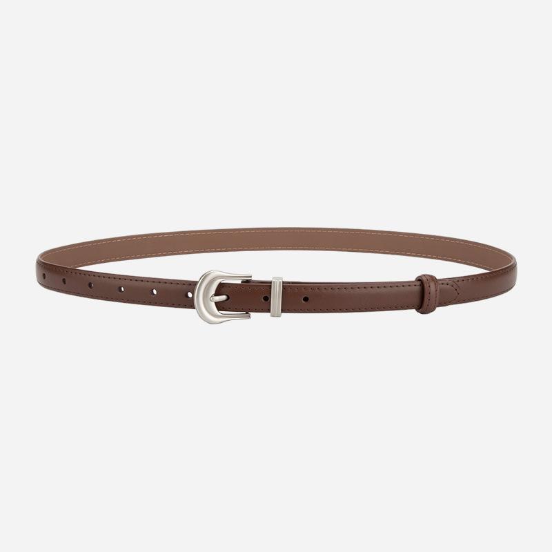 Belt Women'S Leather Belt Women'S Decorative Fine Belt Cowhide Summer Wind Jeans Belt