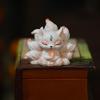 Dashboard Decorations Resin Good Luck Figurines Nine-Tailed Fox Dash Decorations Interior For Women Girls Vehicle Truck RV Home
