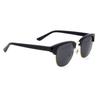 7JEWELRY Browline Men's Sunglasses with UV-cut Lenses, Black, and Sunglasses Case