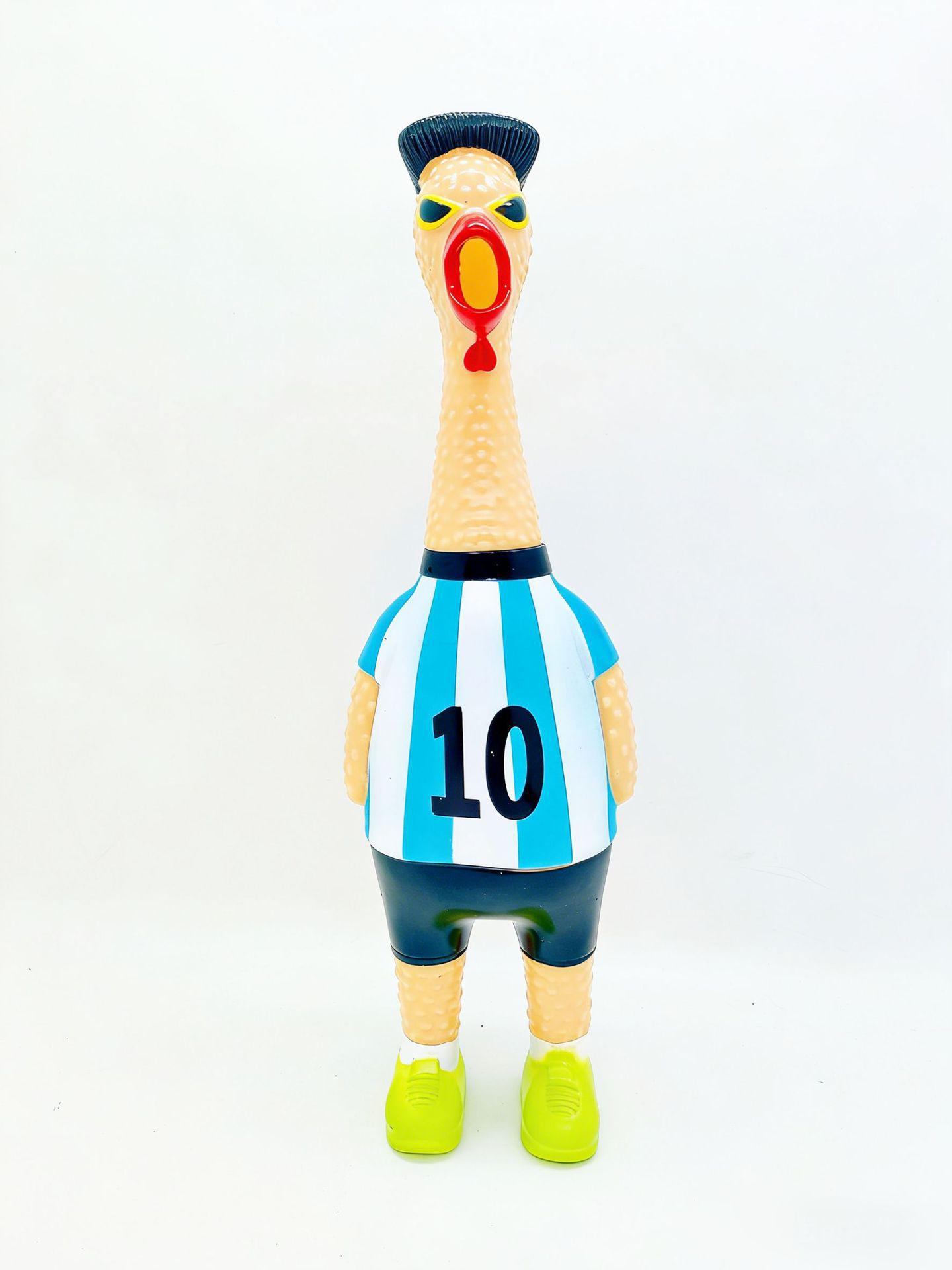 Children s World Cup Prank Toy: Squeeze & Scream Chicken 23cm Small [24 pieces per display box]
