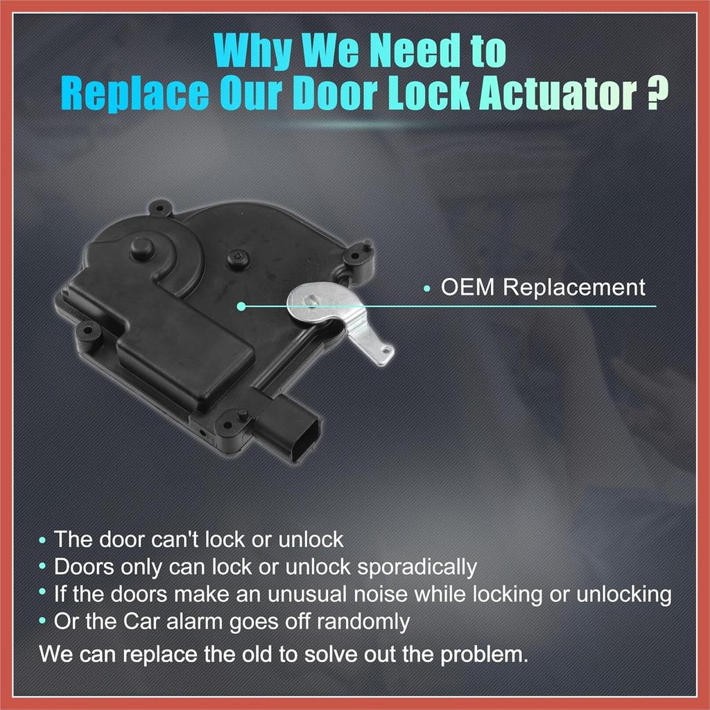 ACROPIX Rear Right Passenger Side Power Door Lock Actuator Motor for Honda Odyssey 2005-2010 5-Door Side Slide Door Lock Door Latch Actuator Assembly