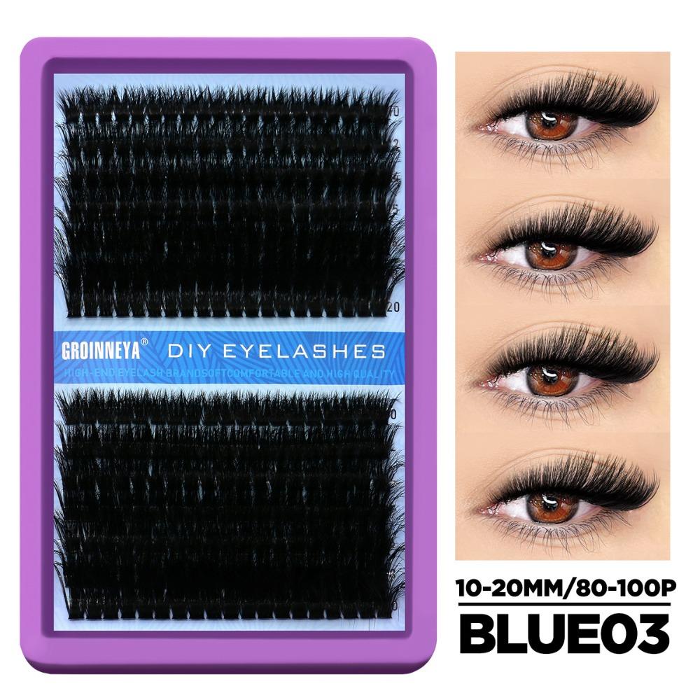 

3D Volume 3D Faux Mink Lash Natural Look DIY Lash Extension Kit Fake Eyelash Makeup Enhancement 06