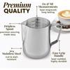 350/600/1000ml Milk Creamer Frothing Pitcher with Scale Stainless Steel Milk Frother Latte Cup Espresso Cups Coffee Accessories