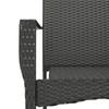 Vidaxl 5-Cz. Garden Furniture Set With Cushions, Black, Poly Rattan