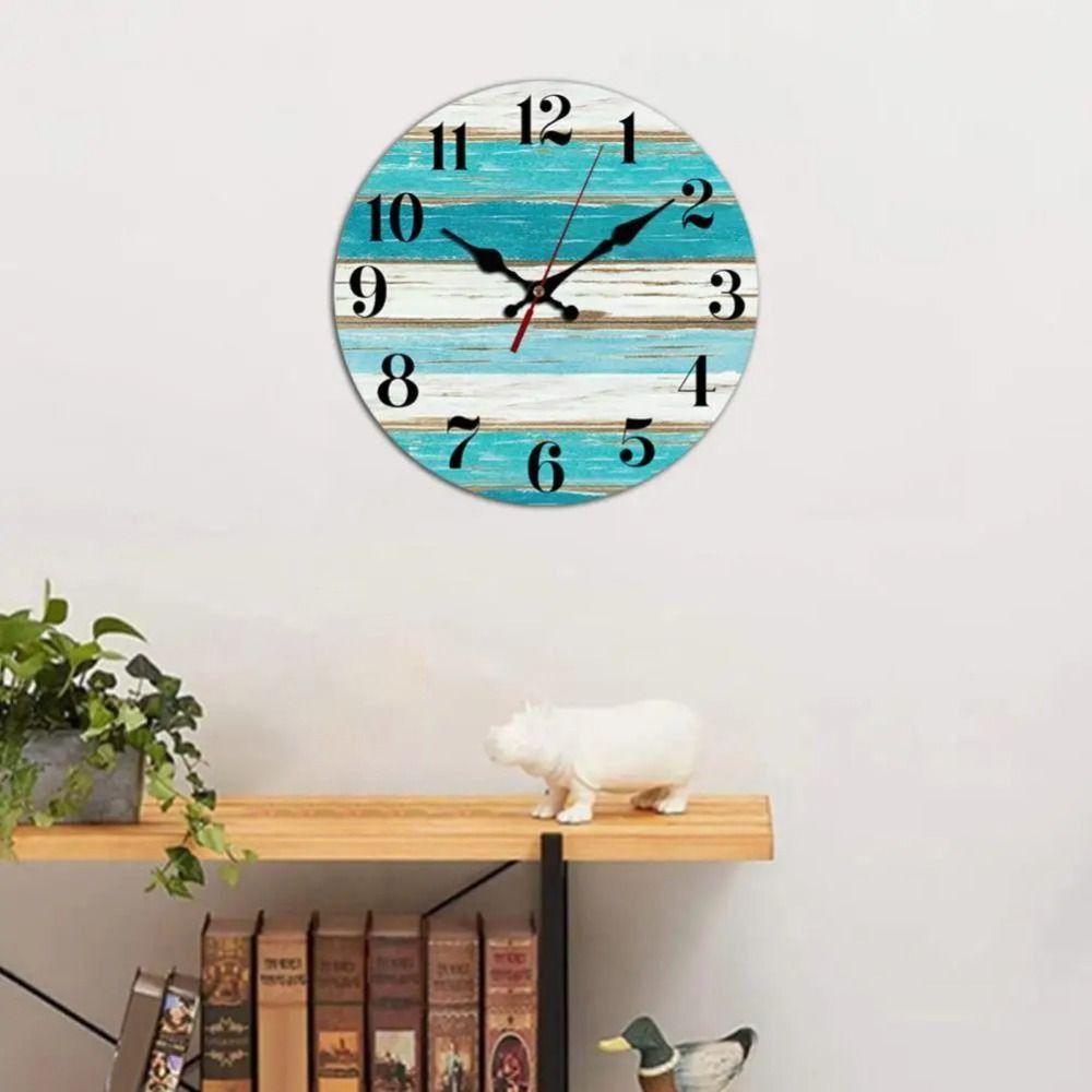 Modern Hanging Wall Decor Clocks Wooden 3D Hanging Clock Art Wall Watch  Living Room