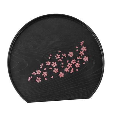 Japanese Style Tea Tray, Cherry Blossom Decorative Plate, Dinner Tray, Sushi