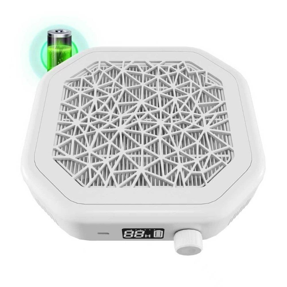 

Reusable Filter Nail Dust Collector Strong Suction Cordless Portable Dust Suction Nail Accessories белый