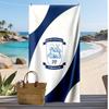 Preston North End Football Print Beach Towel, Large Soft Quick Dry Towel for Beach Camping Swimming