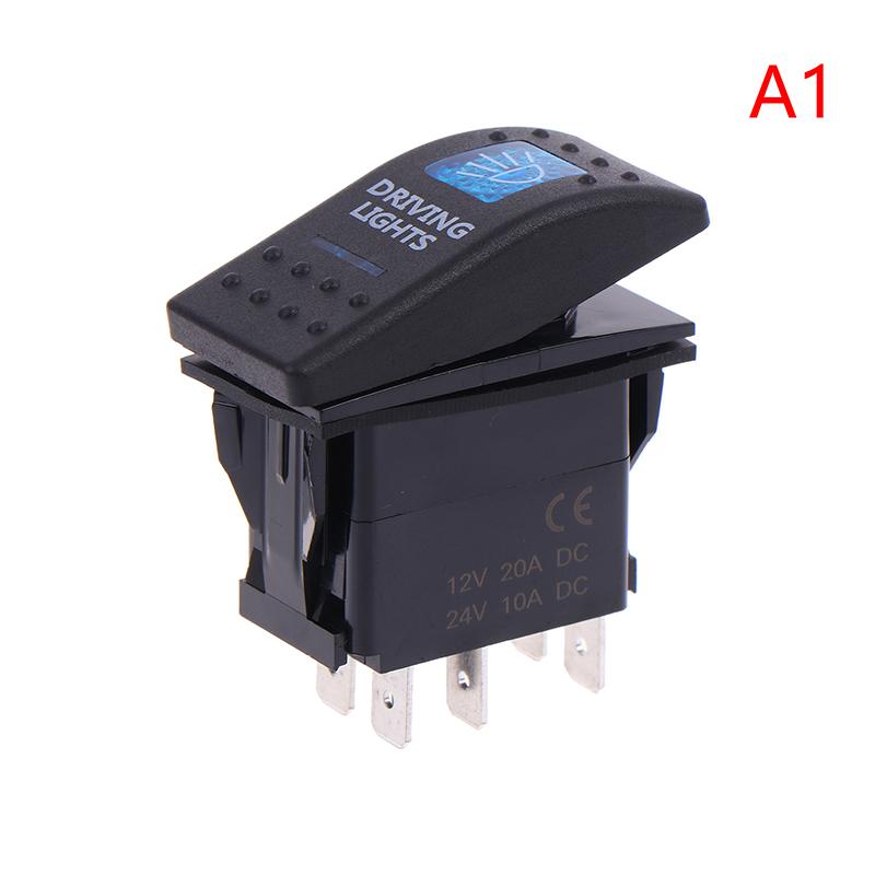5Pin Car Switch Boat Truck Light Toggle Switch Waterproof 12V/24V Bar Style Toggle Rocker Reverse Rear Light Switch