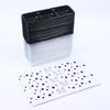 50Pcs Black 3 Grid Pastry Packaging Box With Lid Cake Roll Pastry Takeaway Freshness Boxes Food Grade Baking Dessert Case